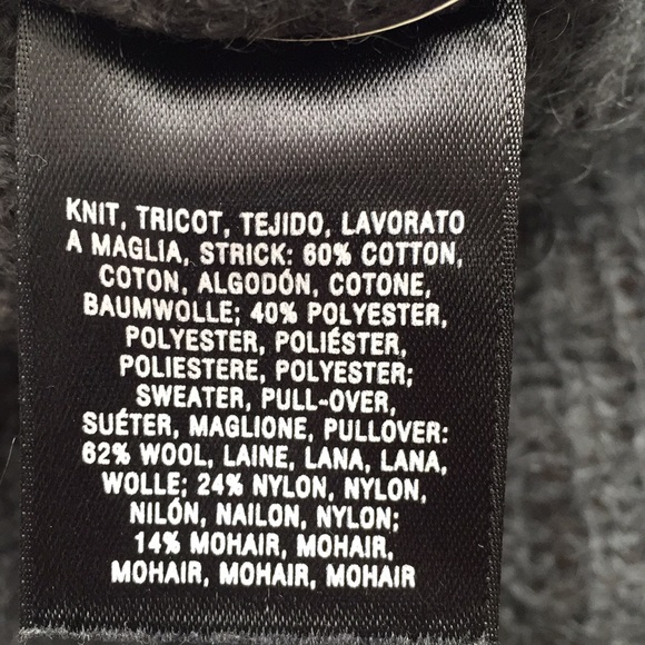 Anthropologie gray wool sweater cardigan - Picture 7 of 7